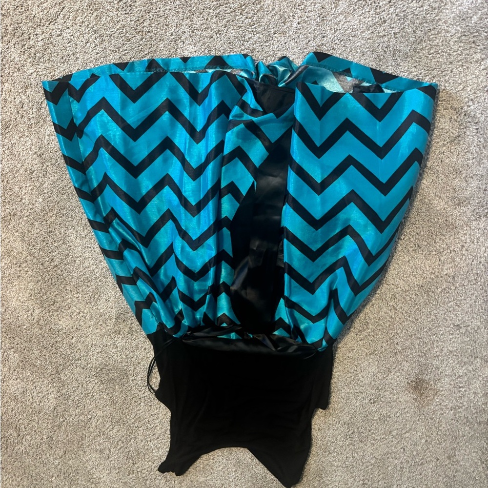Vibrant Chevron Pattern Dress